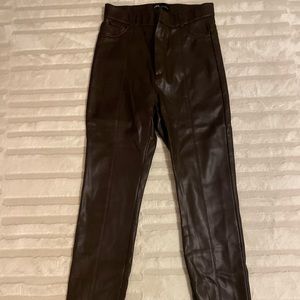 Zara leather pants